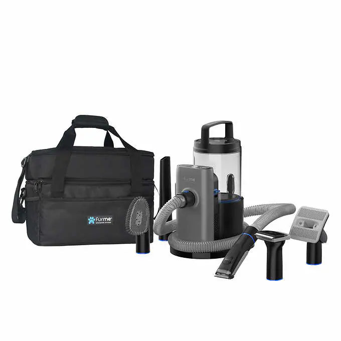 furMe Professional Plus Pet Grooming Vacuum Kit with Carrying Case