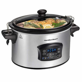 Hamilton Beach Set & Forget Defrost 5.68 L (6 qt.) Slow Cooker