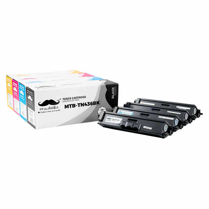 Moustache Compatible Brother TN436 Black and Tri-Colour Toner Cartridge 4-pack (TN436)