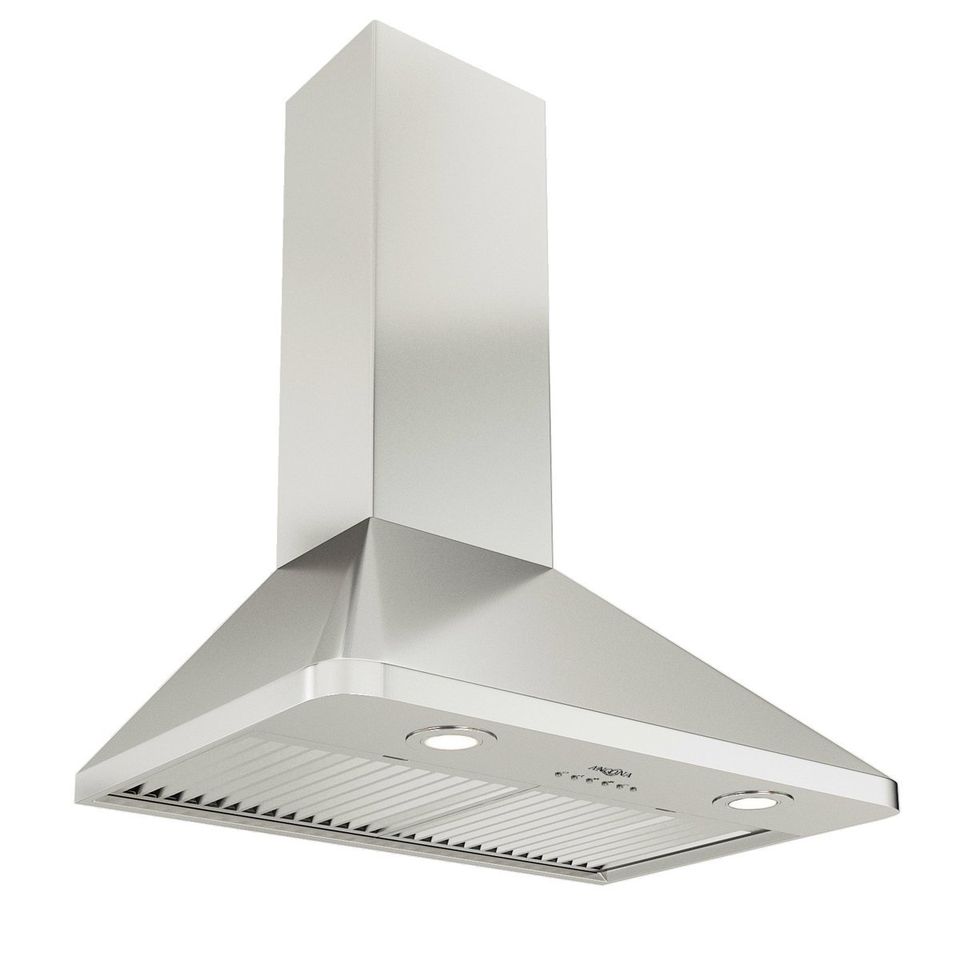 Ancona AN-1196 WPR630 30" 600 CFM Ducted Wall Mount Range Hood in Stainless Steel