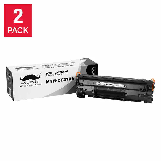 Moustache Compatible HP 78A (CE278A) Black Toner Cartridge 2-pack