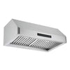Ancona AN-1255 Pro Series Turbo Undercabinet Range Hood, Night Light Feature, stainless steel