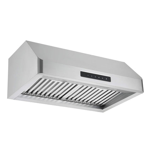 Ancona AN-1255 Pro Series Turbo Undercabinet Range Hood, Night Light Feature, stainless steel