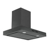 Ancona AN-1575 30" 550 CFM Convertible Wall Mount Range Hood in Black Stainless Steel