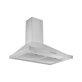 Ancona 30 in. Convertible Wall-Mounted Pyramid Range Hood in Stainless Steel
