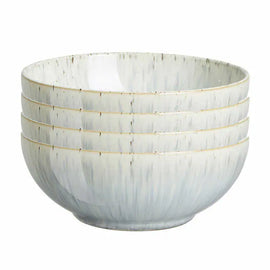Denby Halo Grey Speckle Cereal Bowls, 4-pieces