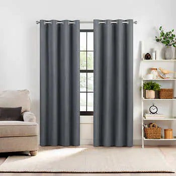 Eclipse DuoTech Collection Blackout Curtain Panel, 2 panel