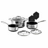 Hexclad 6-piece Saucepan Set with Trivets