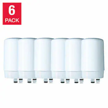 Brita On Tap Faucet Water Filter System Replacement Filters, 6-pack