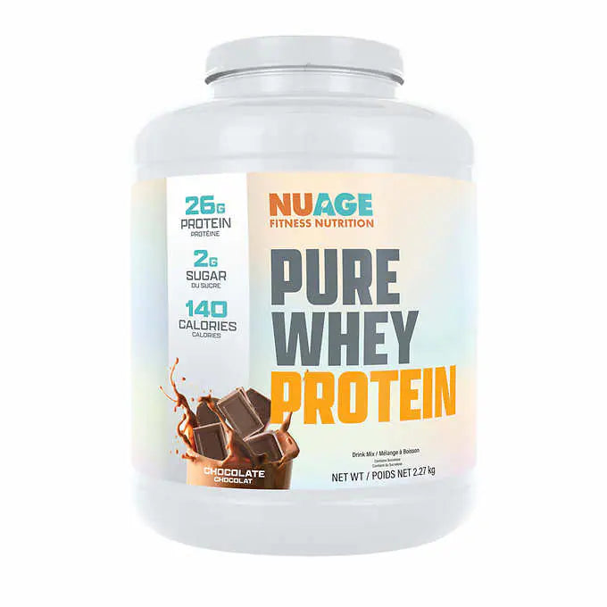 NuAge Pure Whey Protein Chocolate, 2.27 kg