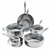 HENCKELS RealClad Stainless-steel Cookware Set, 10-piece