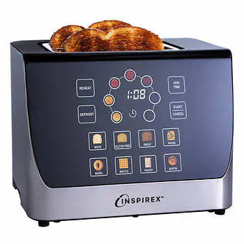 Inspirex Interactive Touchscreen Automatic 2 Slice Toaster