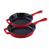 HENCKELS Enameled Cast Iron Skillets Frypan Set, 2-piece