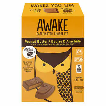 Awake Peanut Butter Chocolate Bites, 50 × 13.5 g