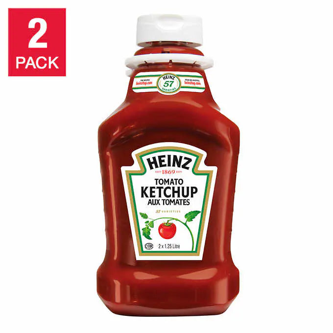 Heinz Ketchup, 2 x 1.25 L