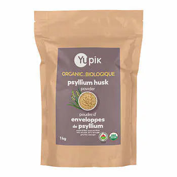 Yupik Organic Psyllium Husk Powder 95% 40 Mesh, 2 × 1 kg