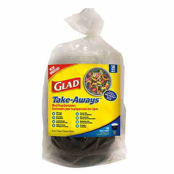 Glad 24 oz Round Food Container Pack of 25