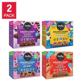 Healthy Crunch Granola Bars Variety Pack, 8 × 120 g