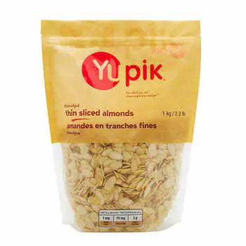 Yupik Sliced Almonds, 1 kg