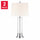 Contemporary Glass Table Lamp, 2-pack