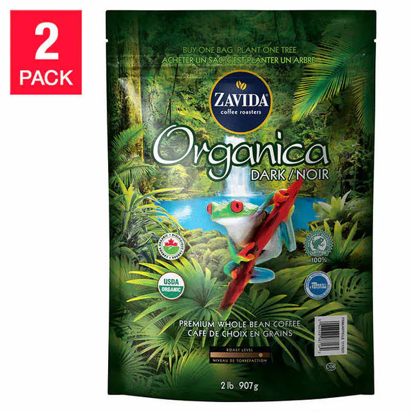 Zavida Organica Dark Coffee, 2 × 907 g