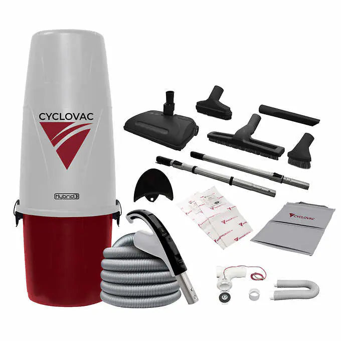 Cyclovac Nitro Max – Central Vacuum with Premium Electric Power Nozzle