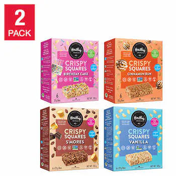 Healthy Crunch Crispy Squares Collection, 8 × 132 g