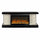 ActiveFlame Home Décor Series Fireplace Floating Mantel Shelf with Lighting, Hexagon Tile Finish ActiveFlame Home Décor Series Fireplace