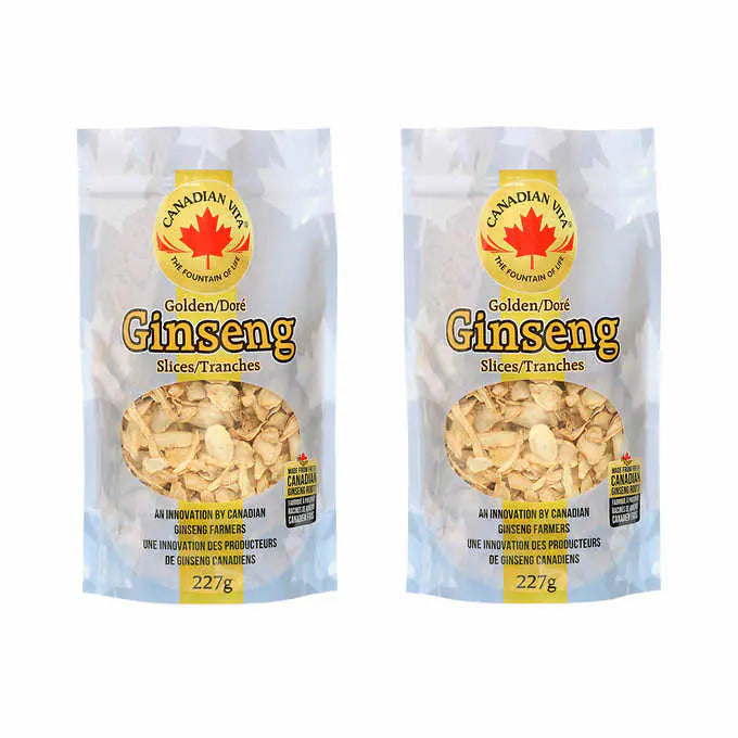 Canadian Vita Golden Ginseng Slices, 2 × 227 g