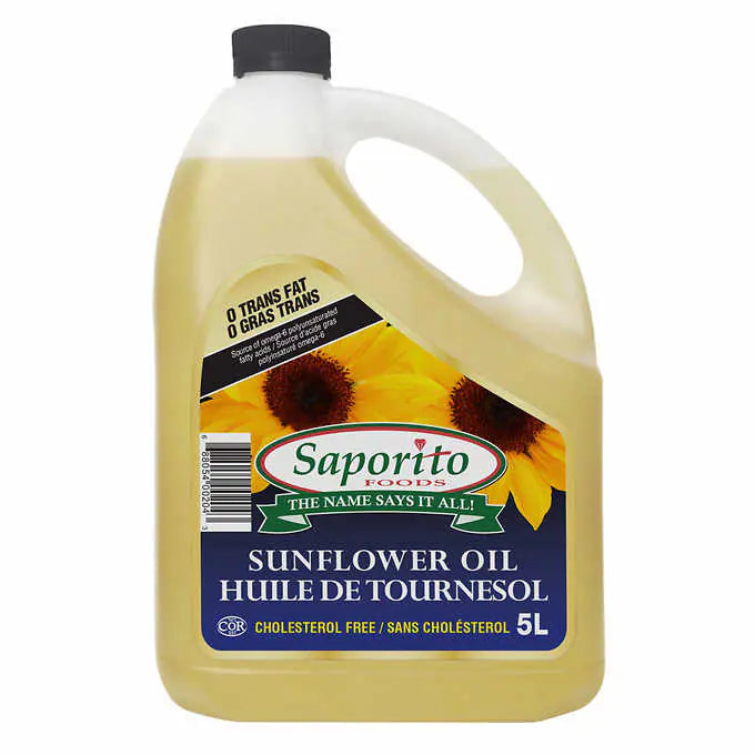 Saporito Sunflower Oil, 5 L