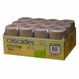 Cascades Enviro Brown Paper Towel Rolls, 12-pack