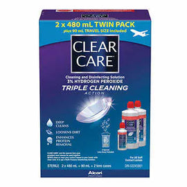 Clear Care Solution - 2 x 480 mL + 90 mL