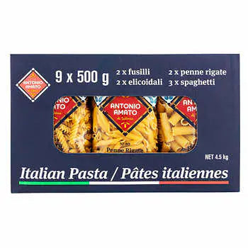 Antonio Amato Pasta Variety Pack, 9 × 500 g