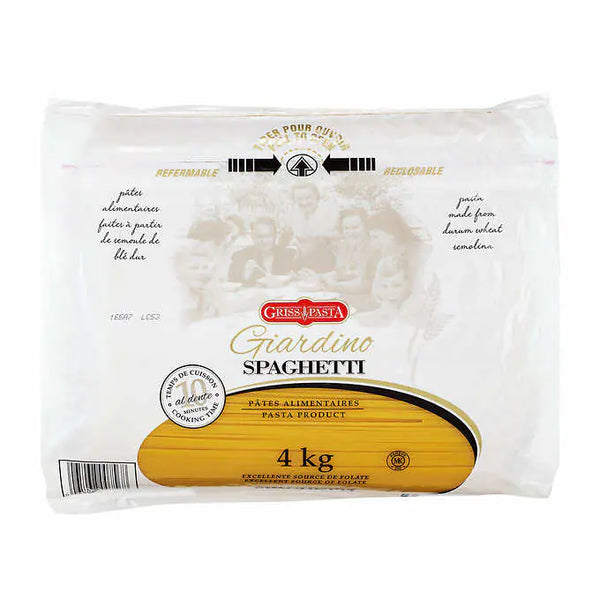 Griss Pasta Giardino Spaghetti, 4 kg