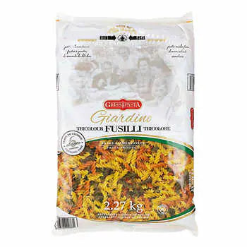 Griss Pasta Giardino Tricolour Fusilli, 2.27 kg