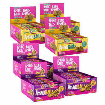 Amino Balls Nut-Free Variety Pack, 72 × 40 g