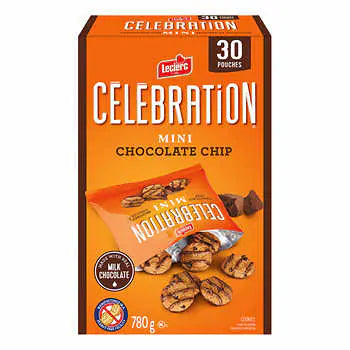 Celebration, Mini, Chocolate Chip Cookies, 30 × 26 g