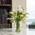 Faux 60.9 cm (24 in.) Calla Lilly Floral Arrangement with Glass Vase