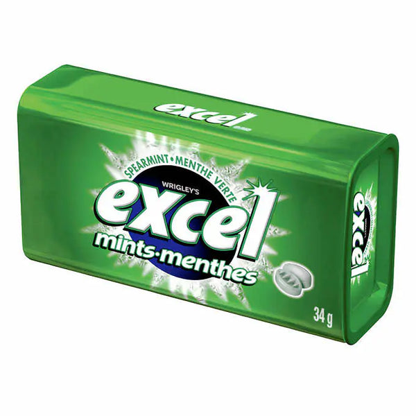 Excel Spearmint Mints, 8 × 34 g