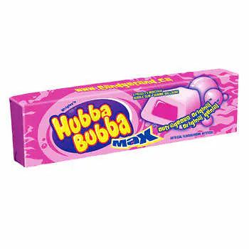 Hubba Bubba Max Original Gum, 18 packs of 5