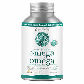 Youtheory Ocean-Friendly Omega, 120 Vegan Softgels