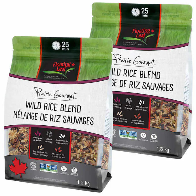 Floating Leaf Wild Rice Blend, 2 x 1.5 kg